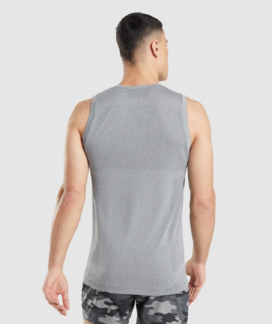 Camiseta Tirantes Gymshark Vital Seamless Light Hombre Gris | CO 3202CTV